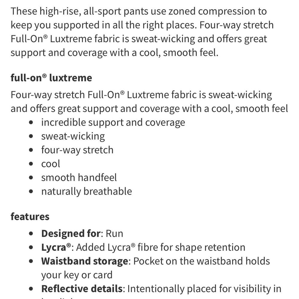 Lululemon All The Right Places Pant II 28"
Black Currant Leggings Pocket Size 4 - Picture 15 of 16